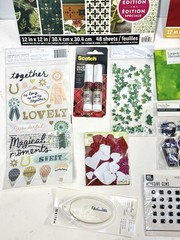 Scrapbooking Lot – Crafting Stickers Kits Albums Papers Fabric Glue Brand New