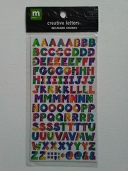 Making Memories Acid/Lignin Free Creative Letter Number Stickers Designer Chunky