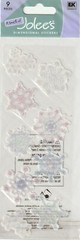 A Touch of Jolee’s SNOWFLAKES Theme 3-D Stickers 9 pcs 71762 FAST FREE shipping!