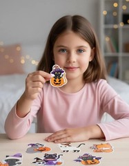 Halloween Animal Sticker Set – 64 Piece