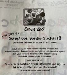 LOWERCASE ALPHABET Stickers (50+pc)Suzy’s Zoo•Card Making •Letters•Words•Journal