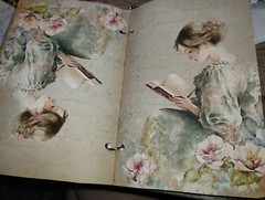 Bookworm Junk Journal Scrapbook USA Seller