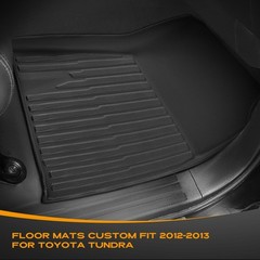 Floor Mats for Toyota Tundra: 2012 2013 CrewMax Cab & Double Cab,for Toyota T…