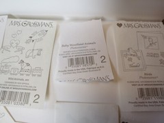 Mrs. Grossman Lot of Vintage Stickers Partials animals, birds, wildlife, frogs