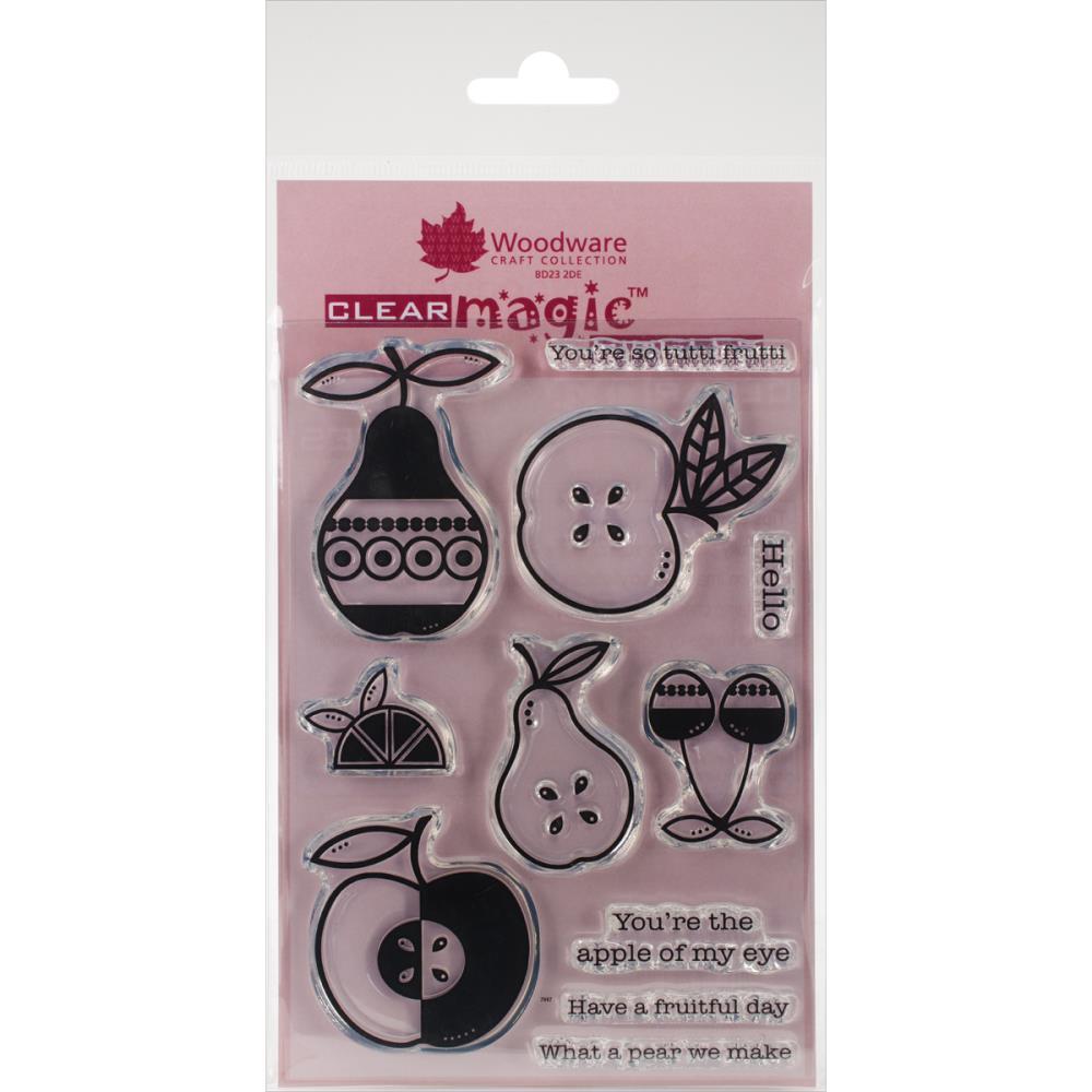 #9 Woodware Craft Clear Stamp TUTTI FRUTTI Scrapbooking, Stamping