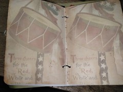USA America Junk Journal Scrapbook