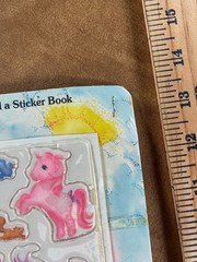 Rare My Little Pony G1 Adventure Sticker Book w/ stickers – Vintage MLP 1983