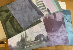 Scrapbooking Paper World Travel Theme Assortment of Textures