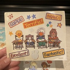 Vintage 1980s Stickers New Sealed Stickers Hallmark AGC Carlton Randor Suzy Spaf
