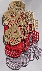 SWIRL MONSTER TRUCK Die-Cuts (3pc)Men•Kids•Dirty•Toy•Mud Bogging•Big Tire•Lights