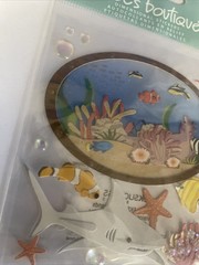 Rare Jolees Sticker Aquarium 2010 3-d Fish Coral Shark New