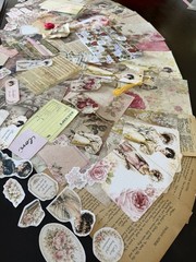Victorian Ephemera Bundle Romantic Junk Journal Kit Collage Papers 90 + Pieces