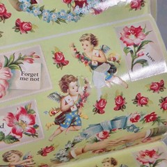 Vintage Frances Meyer Love Notes Floral Sticker Roll Lot of 83 Sheets – READ