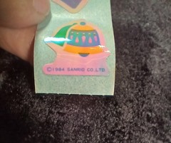 Vintage Rare Sanrio Iridescent Pastels Sticker 1984