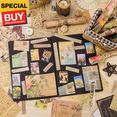300PCS Vintage Scrapbooking Supplies Scrapbook Paper Journaling Kit Aesthetic De