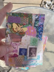 Unique Handmade Ephemera, Scrapbook,Junk Journal,tag,embellishment Mixed Media