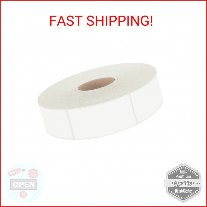 600 PCS White Rectangular Stickers, Blank Write On Labels Self-Adhesive Stickers