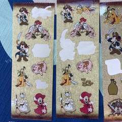 Lot Of Stickers From Early 2000s Disney Pirates Of The Caribbean Mickey Minnie