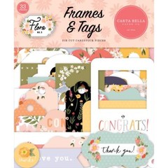 Crafts CB Frames Tags Flora No 5 Flowers Hello Hooray Thank You Sweetest Happy
