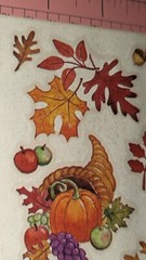 Vintage American Greetings Stickers Thanksgiving Fall Harvest Leaves 1 Sheet