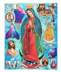 17 Pcs Catholic Religious Stickers Sacred Heart Jesus Virgin Mary St Joseph New