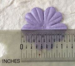 20 Pale Pink Handmade Mulberry Paper Flowers Petals Baby Girl shower cards 1″