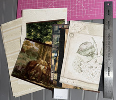 Vtge Textured Wallpaper Samples from Sample Book (10 Pieces) Set 21