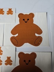 Vintage 70s 80s Mrs Grossman Teddy Bear Sticker Lot All Sizes Small Medium Large