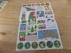 Vintage 80s NEW Stickers Troll Associates Reading Book Club School Christmas