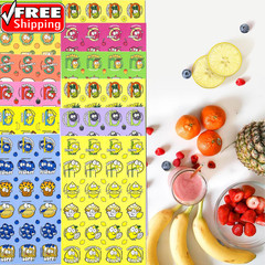 Scratch and Sniff Stickers, 1152 Pieces Fruits and Foods Snacks Smelly Stickers,