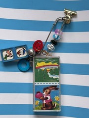 Vintage Children’s Domino Junk Journal Scrapbook Charm Interchangeable Charms