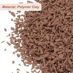 100g for fake sugars, fake polymer clay crumbs brown bread