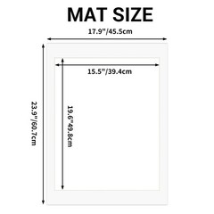 18×24 White Picture Mats for 16×20 Pictures with Core Bevel Cut Frame Mattes …