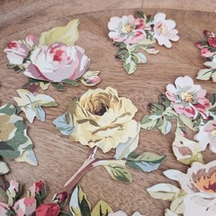 Anna Griffin Set of 60 Floral Die Cut Embellishments Lot
