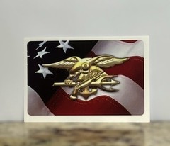 USN NAVY TRIDENT US FLAG CREDIT DEBIT CARD CUSTOM HIGH GLOSS SKIN STICKER CHIP