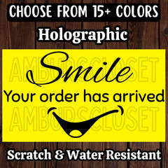 50 THANK YOU STICKERS 2.25″ ENVELOPE LABELS SEALS SMALL SHOP SCRATCH RESISTANT