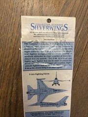 Vintage SilverWings Fighter Plane Stickers National Air And Space Museum F-16A