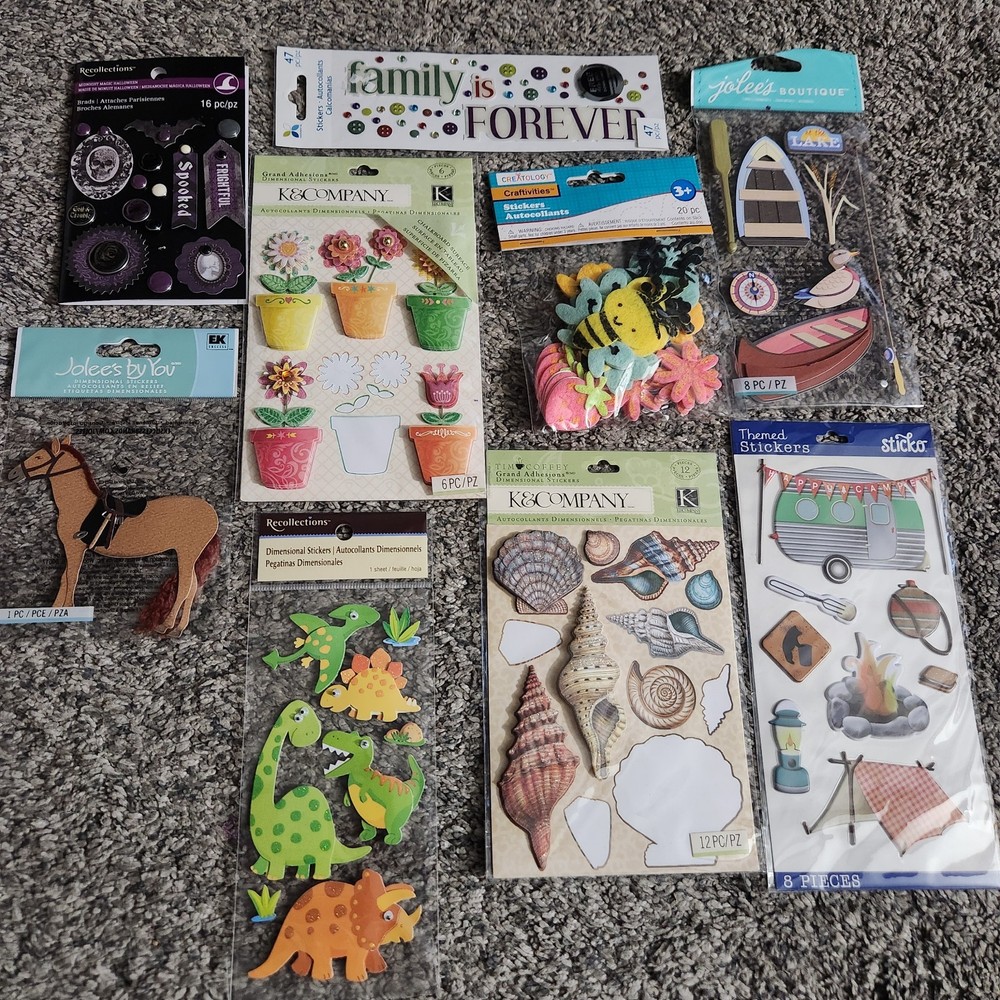 Lot Of Misc Craft Book Stickers Recollections Sticko Jolees Boutique Crafters