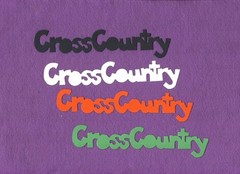 CROSS COUNTRY die cuts school sports