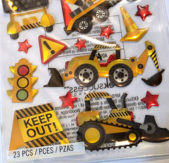 Sticko CONSTRUCTION ZONE Dimensional Stickers – 23 pcs