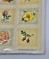 Vintage 90s Hallmark Rose Flower Stickers 4 Sheets New in Pack Floral