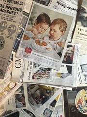 80+piece vintage style advertisement) Lot Junk Journal Ephemera SET 2