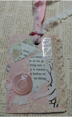 Six OOAK Junk Journal Double Sided Hang Tags Ephemera Scrapbooking VTG Handmade