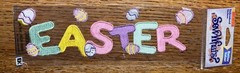 SEW WHATS Sticker Title EMBROIDERED ~ SPRING ~ Flower Beautiful 11″x3″ Scrapbook