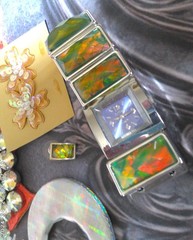 Craft Embellishments Lot Hologram/Prism Junk Jewelry, Bling Rhinestone Stick-Ons