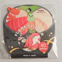 Flake seal sticker 40pieces Japan Japanese paper washi