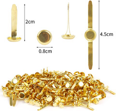 200Pcs Mini Paper Fastener Brad,Split Pin for Art Crafting School Project Decora