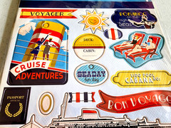 Carta Bella Let’s Cruise Chipboard Stickers Steven Duncan Travel Scrapbooking
