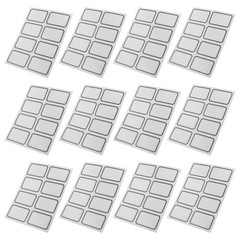 40 Sheets Transparency Stickers Self-adhesive Clear for Packaging Label