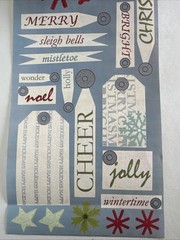 Christmas Sticker ROLL NRN Designs Scrapbook Stickers Tags Phrases Holiday